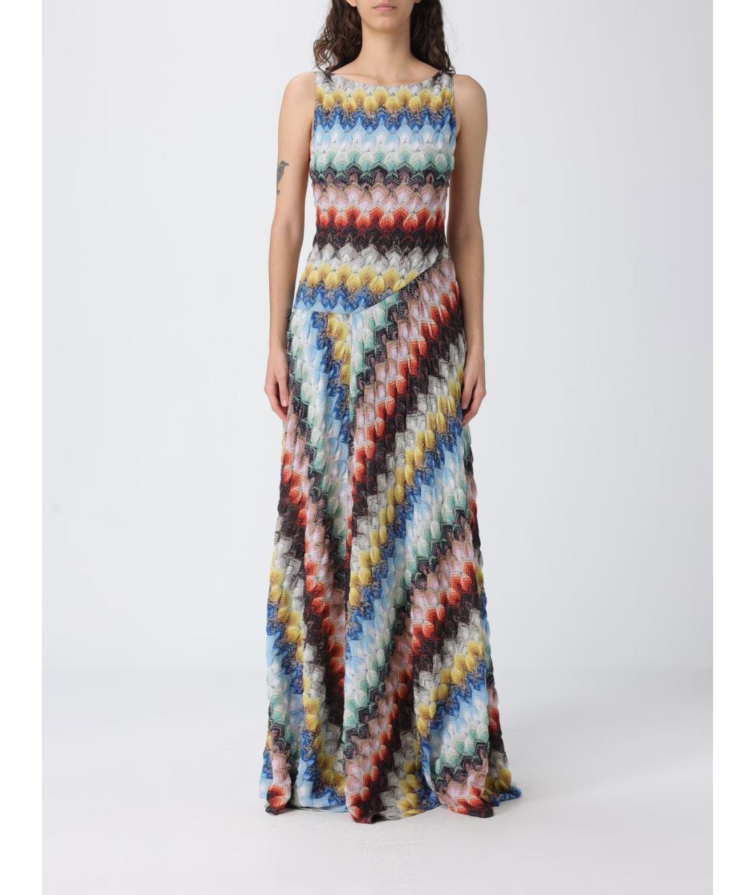 MISSONI Мульти вискозное повседневное платье, фото 5
