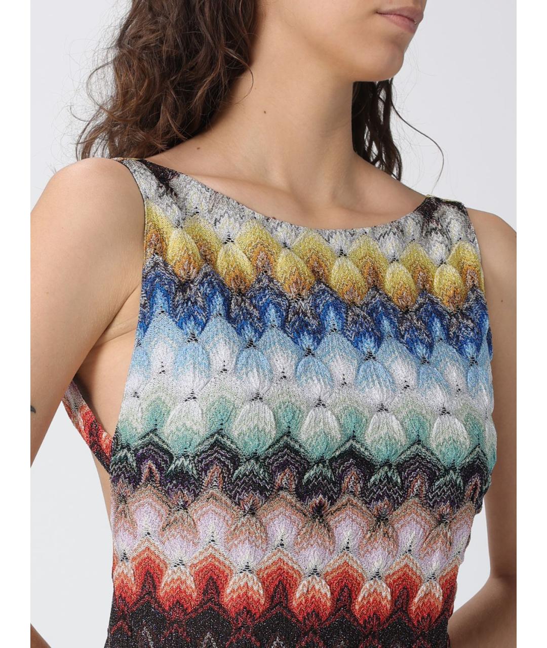 MISSONI Мульти вискозное повседневное платье, фото 4
