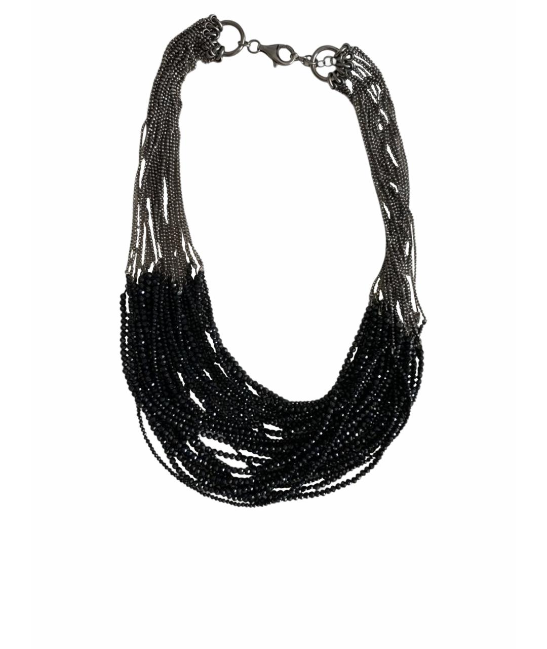 BRUNELLO CUCINELLI Черное колье, фото 1