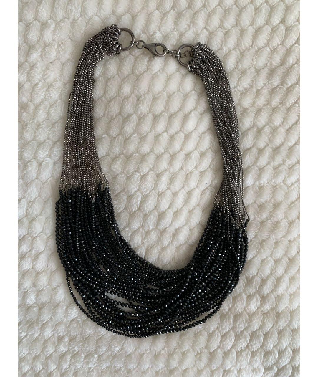 BRUNELLO CUCINELLI Черное колье, фото 4