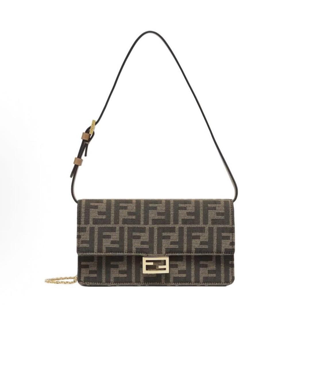 FENDI Коричневая сумка через плечо, фото 9