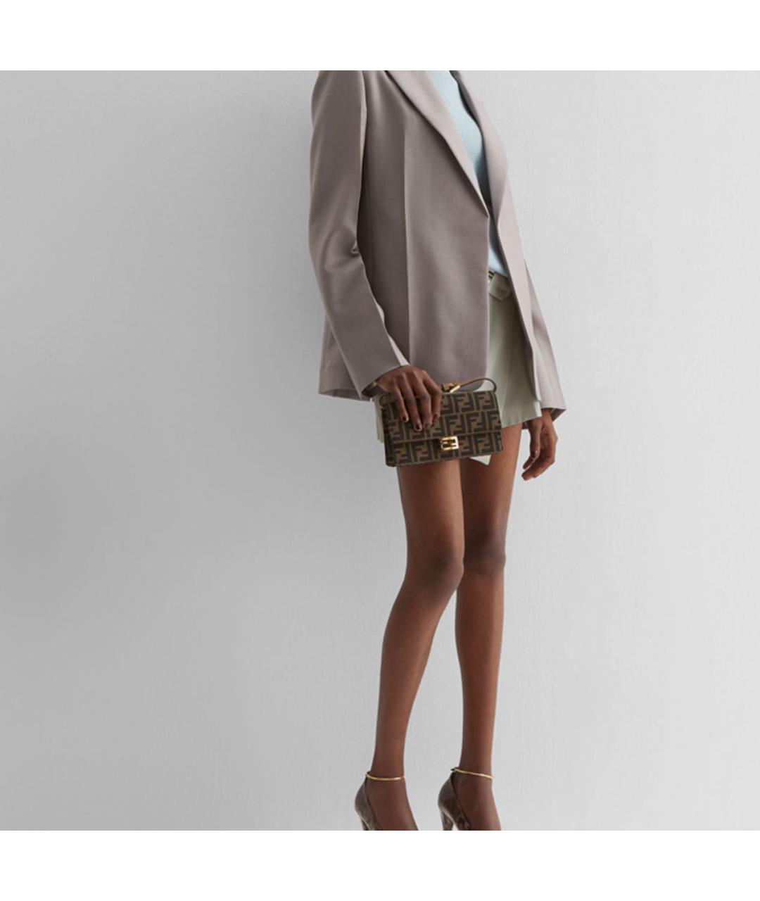 FENDI Коричневая сумка через плечо, фото 6