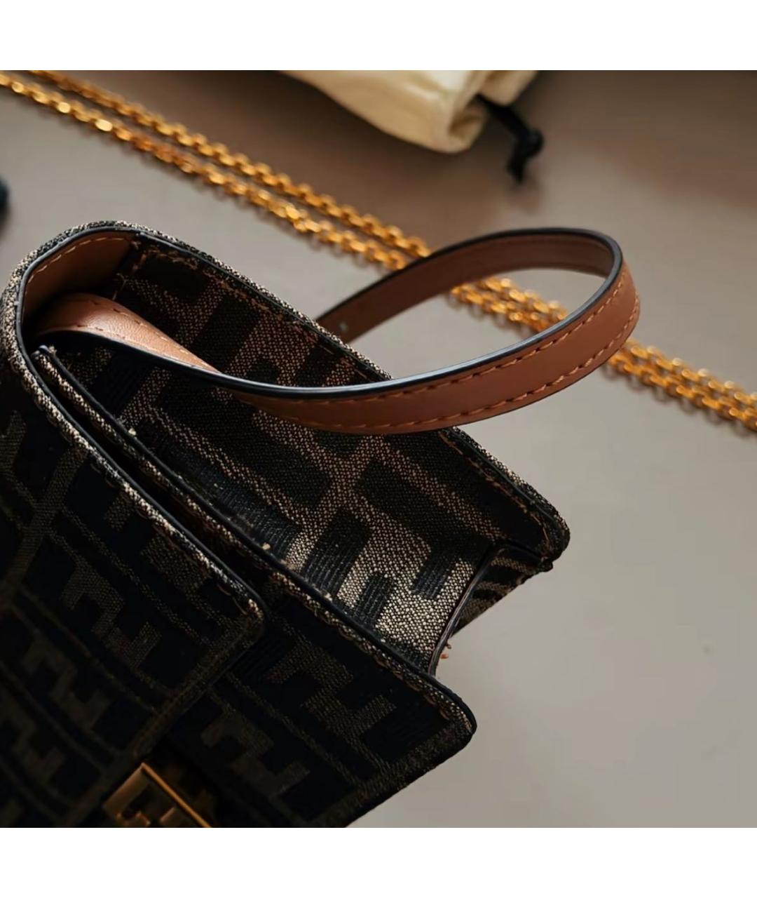 FENDI Коричневая сумка через плечо, фото 8