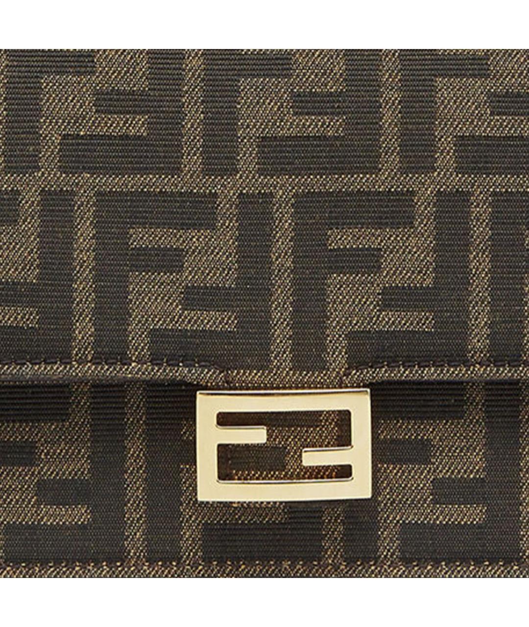 FENDI Коричневая сумка через плечо, фото 5