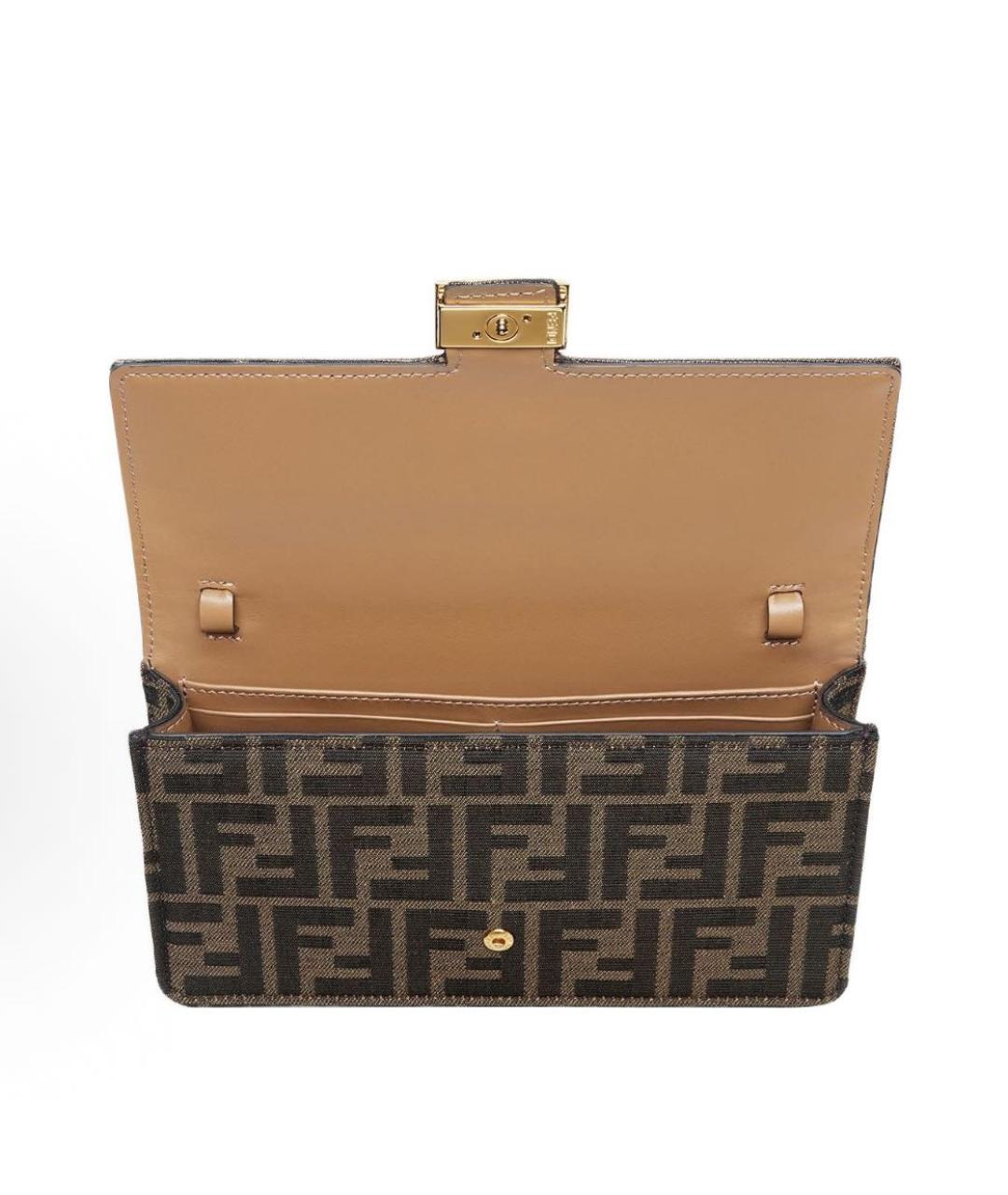 FENDI Коричневая сумка через плечо, фото 4