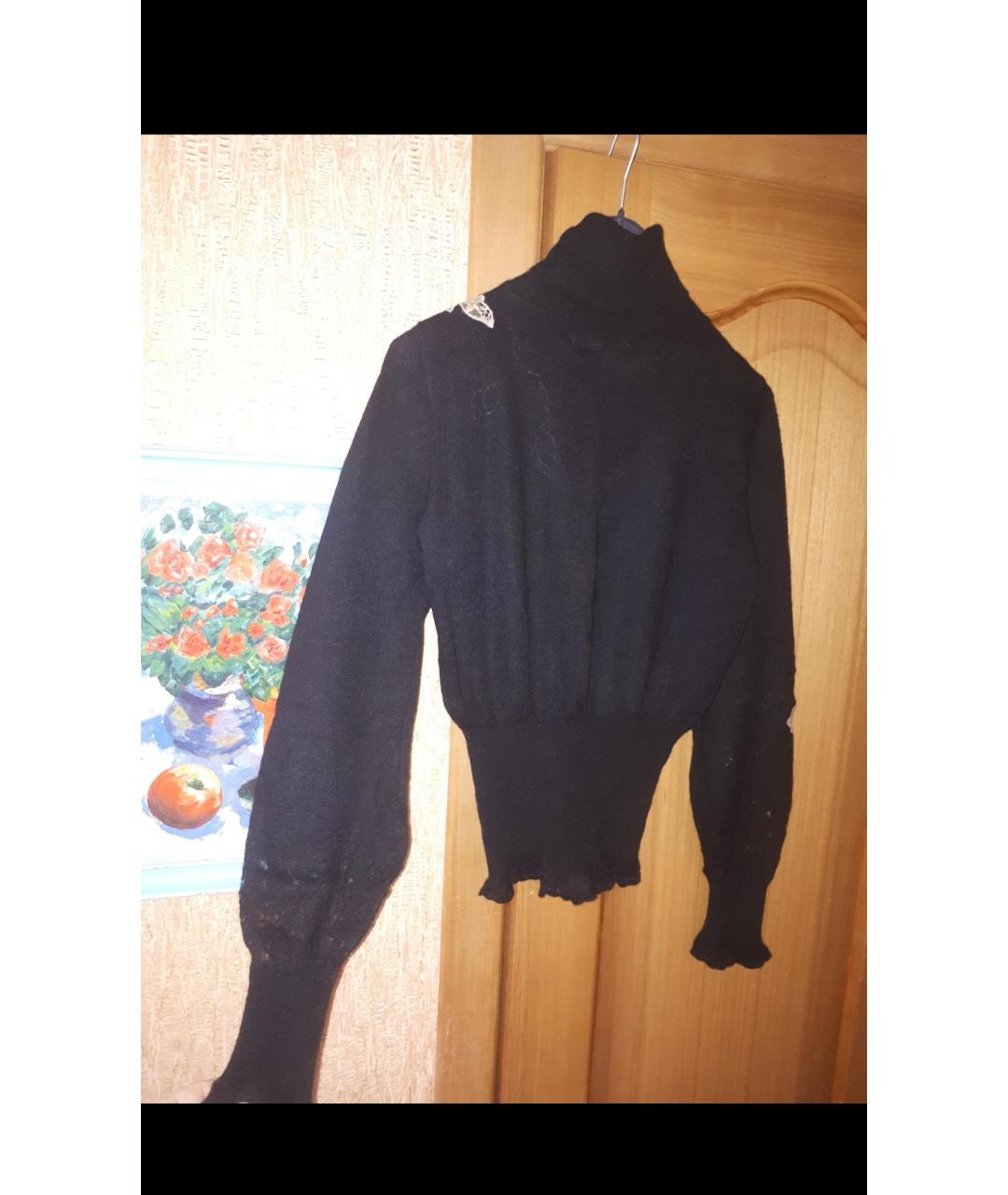 VALENTINO Черная шерстяная водолазка, фото 2