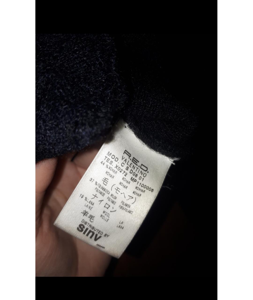 VALENTINO Черная шерстяная водолазка, фото 8