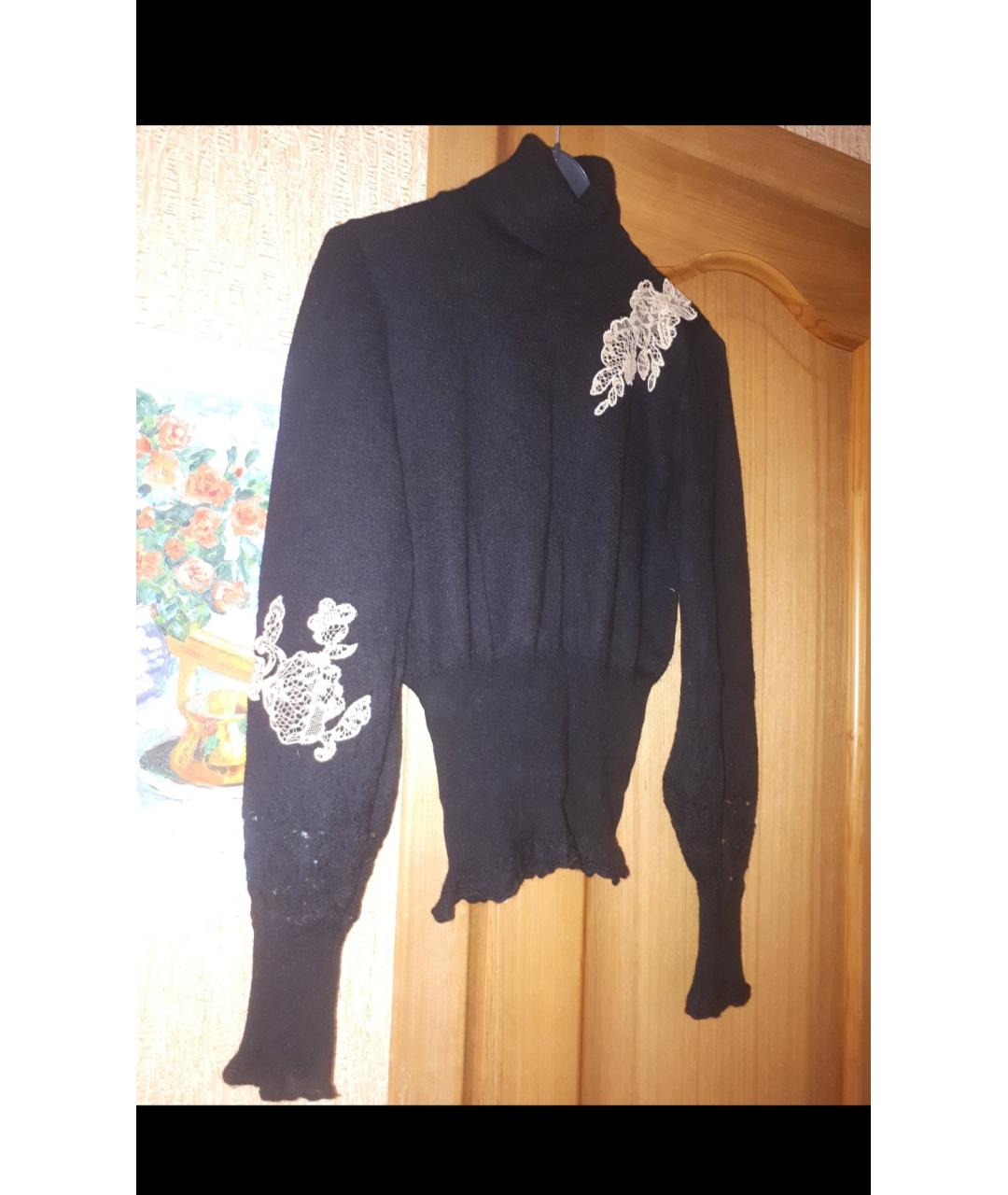 VALENTINO Черная шерстяная водолазка, фото 4