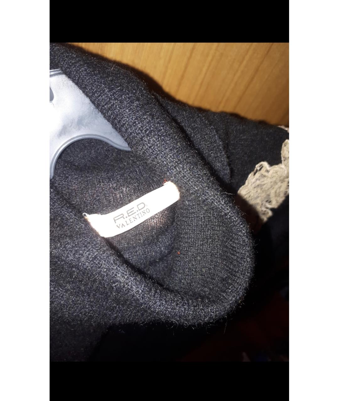 VALENTINO Черная шерстяная водолазка, фото 3