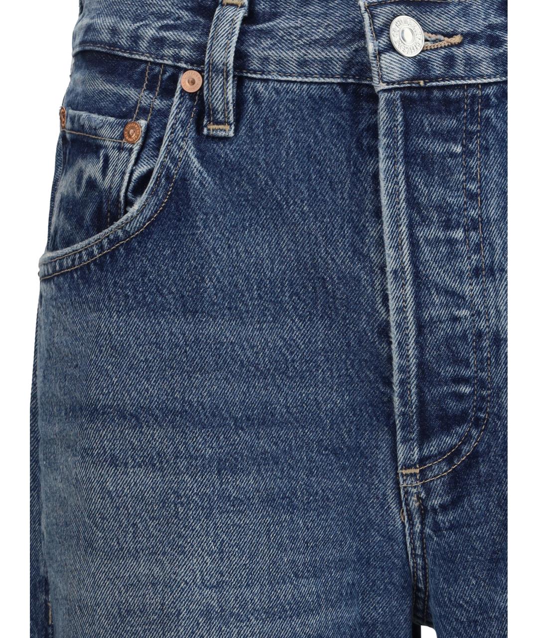 Citizien Of Humanity Синие хлопковые прямые джинсы, фото 3