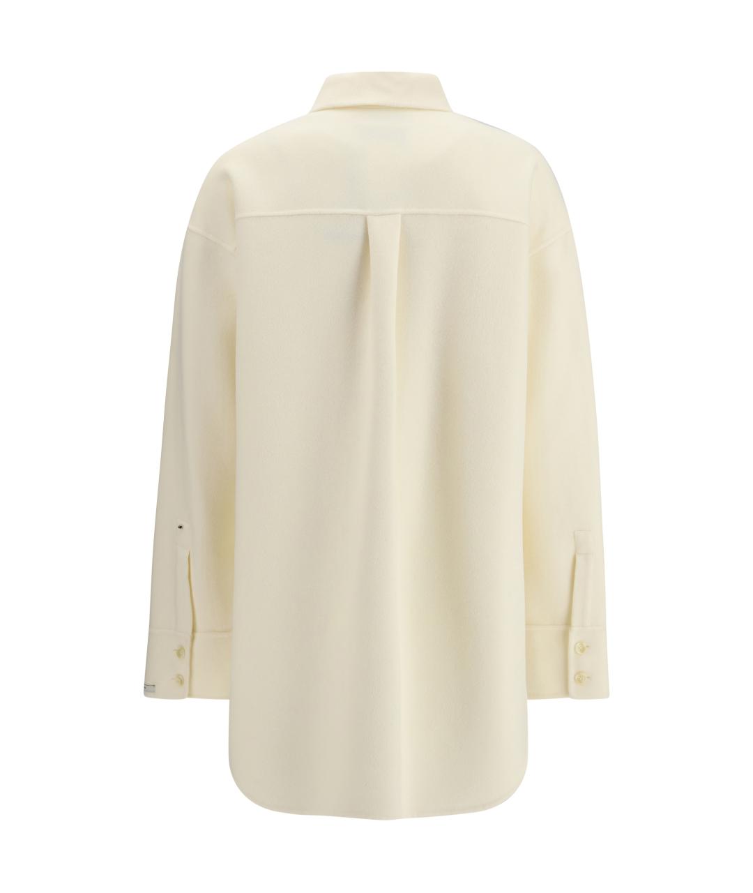 SPORTMAX Бежевая шерстяная рубашка, фото 2