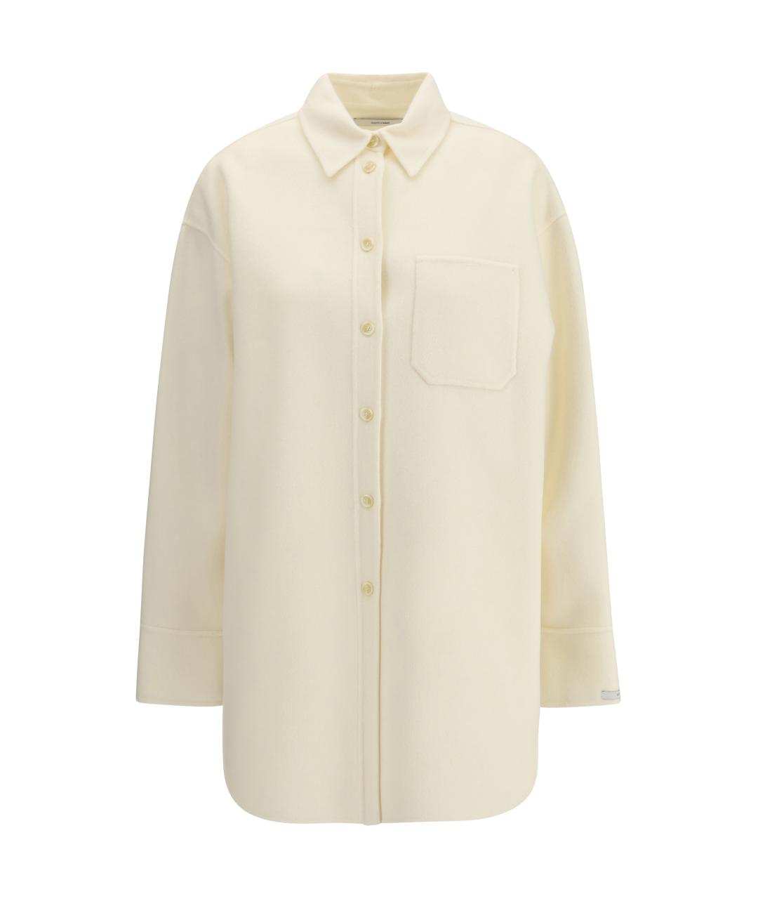 SPORTMAX Бежевая шерстяная рубашка, фото 1