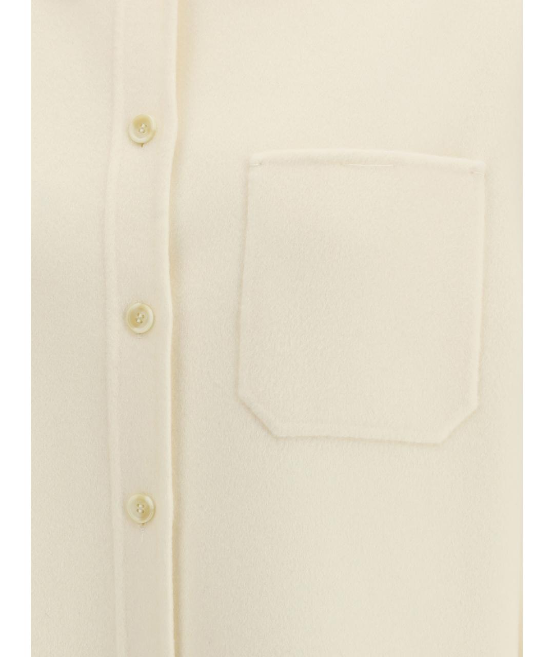 SPORTMAX Бежевая шерстяная рубашка, фото 3