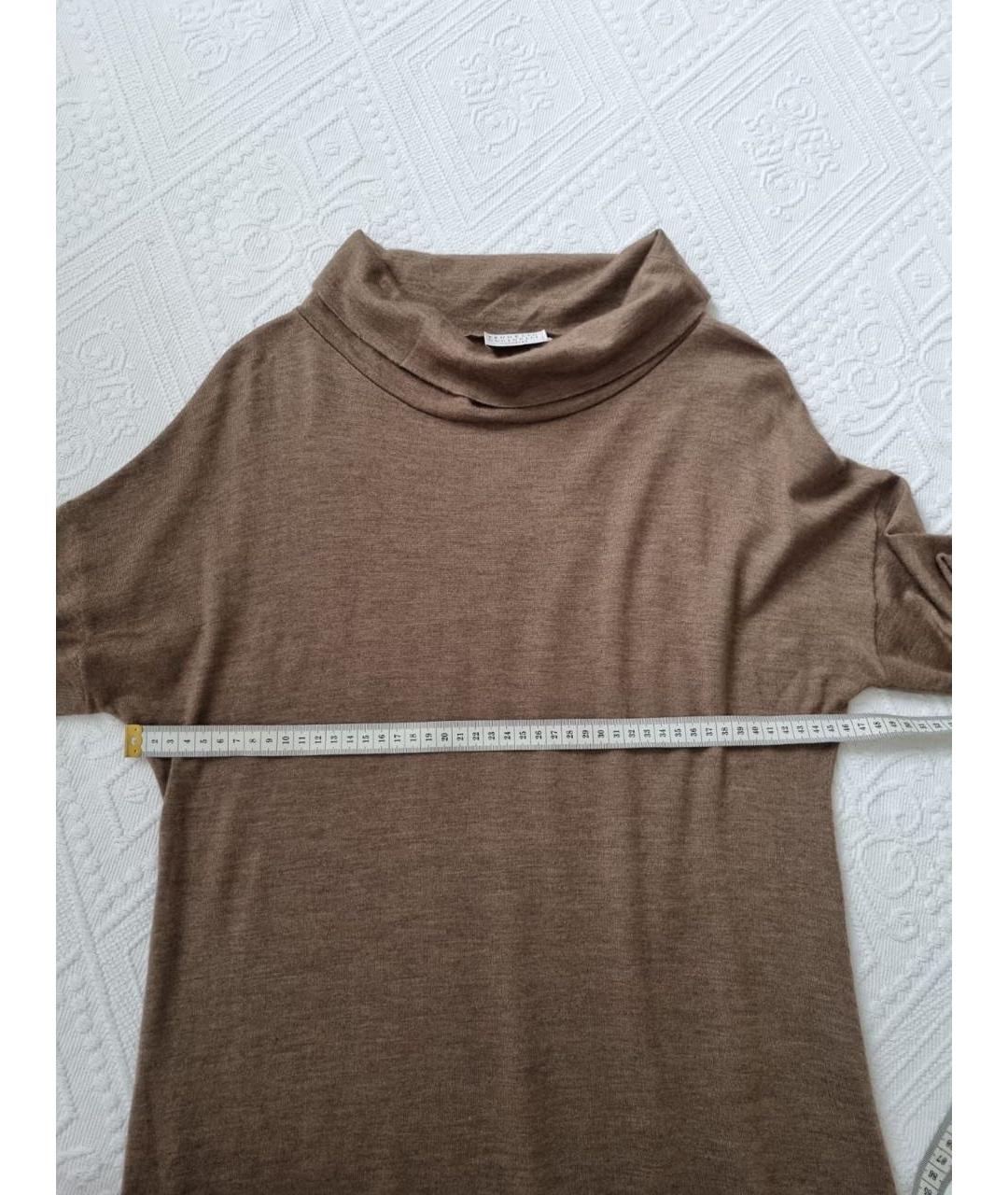 BRUNELLO CUCINELLI Коричневое платье, фото 6