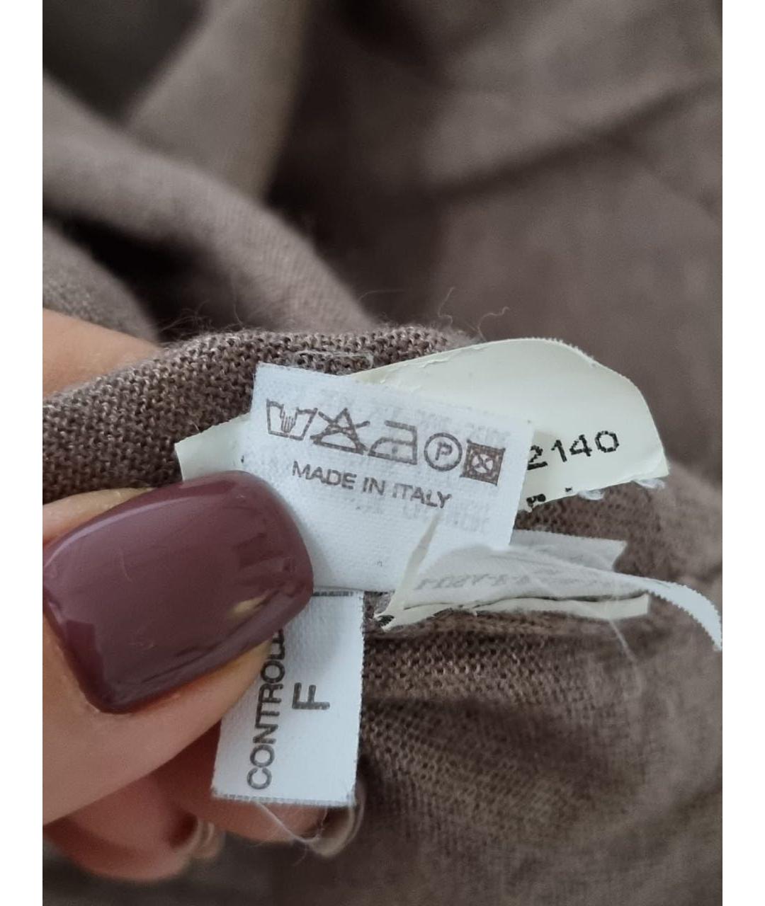 BRUNELLO CUCINELLI Коричневое платье, фото 5