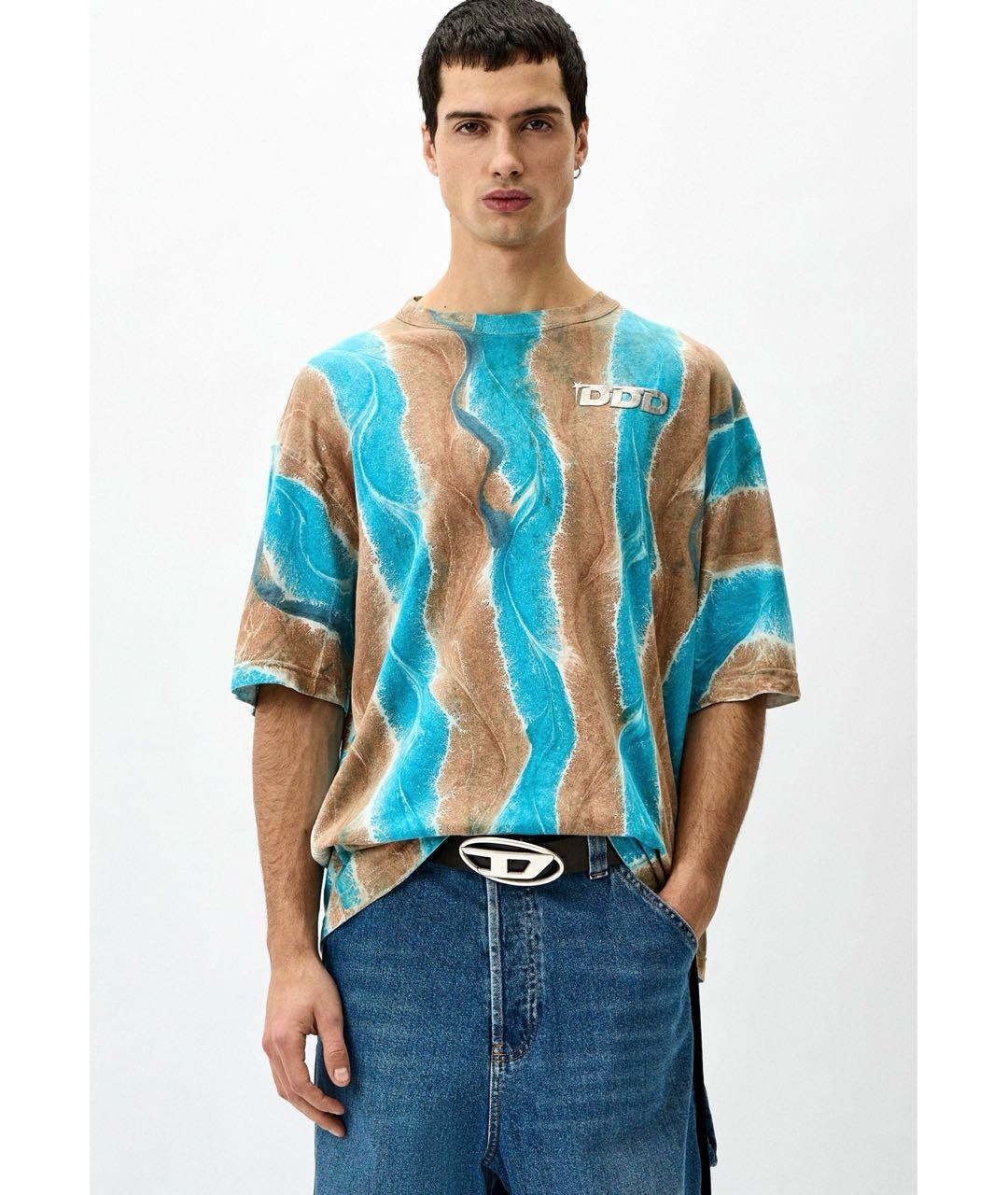 DIESEL Мульти хлопковая футболка, фото 3