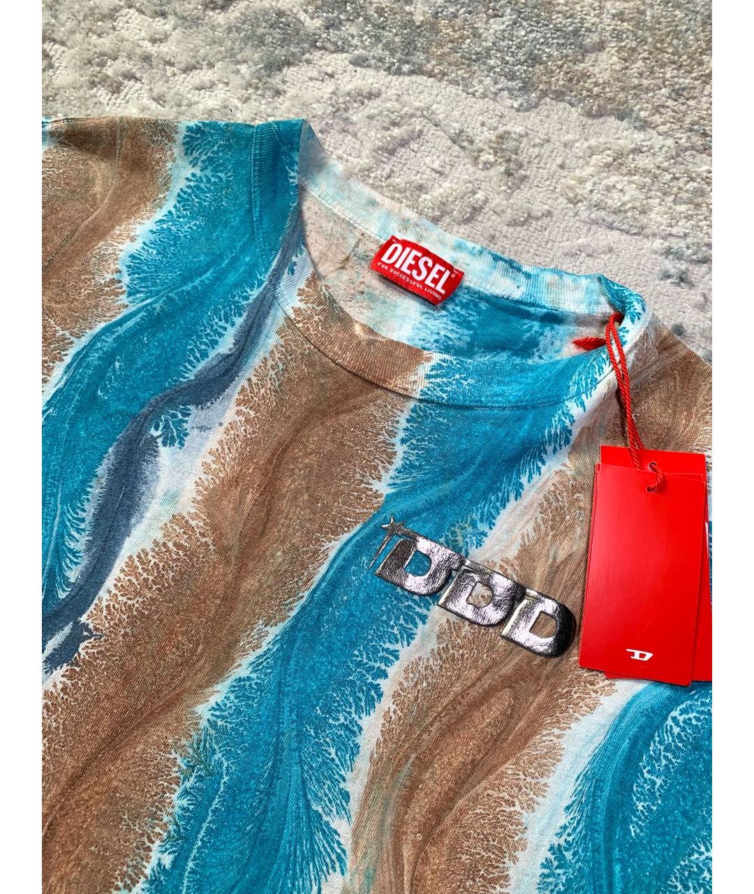 DIESEL Мульти хлопковая футболка, фото 7