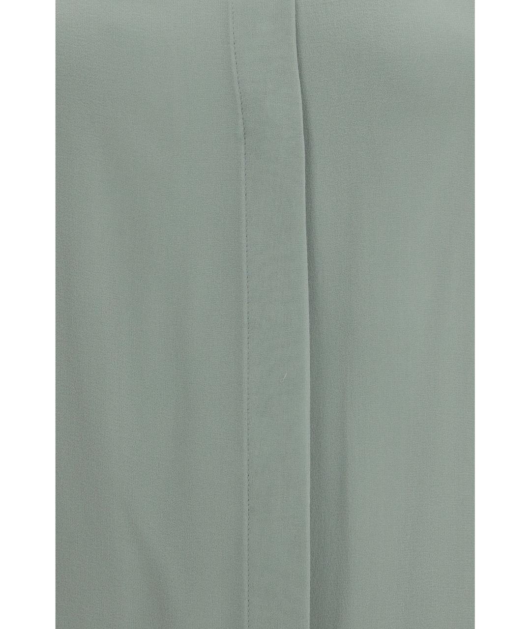 MAX MARA Зеленая шелковая рубашка, фото 3