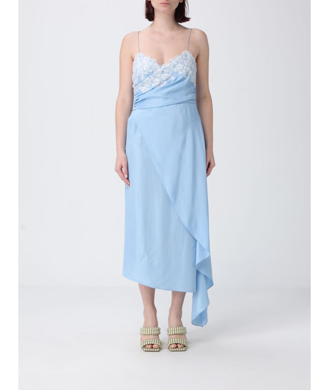 MOSCHINO Голубое повседневное платье, фото 4