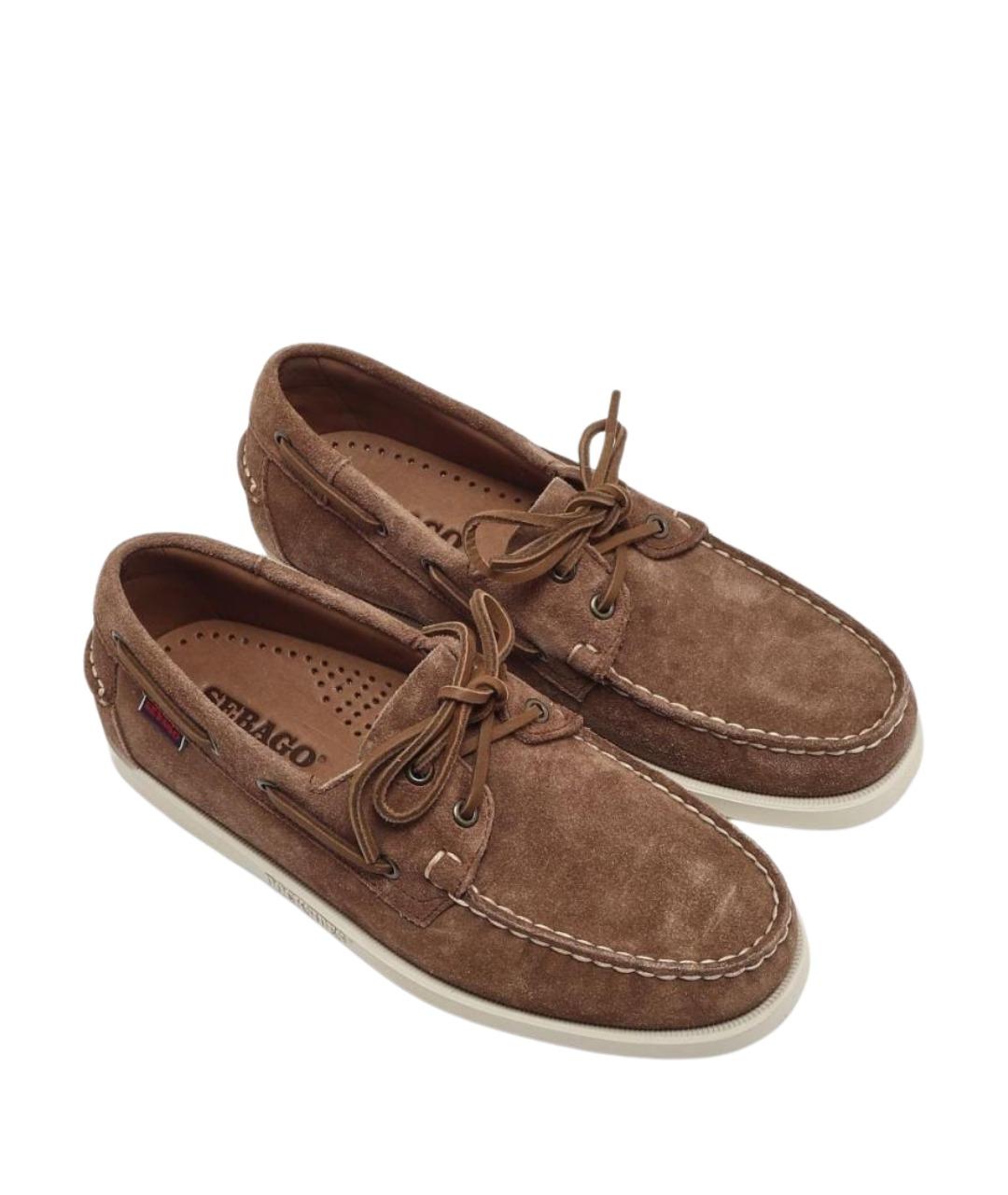 SEBAGO Коричневые замшевые лоферы, фото 2