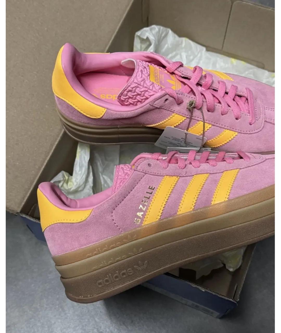 ADIDAS Розовые замшевые кеды, фото 5