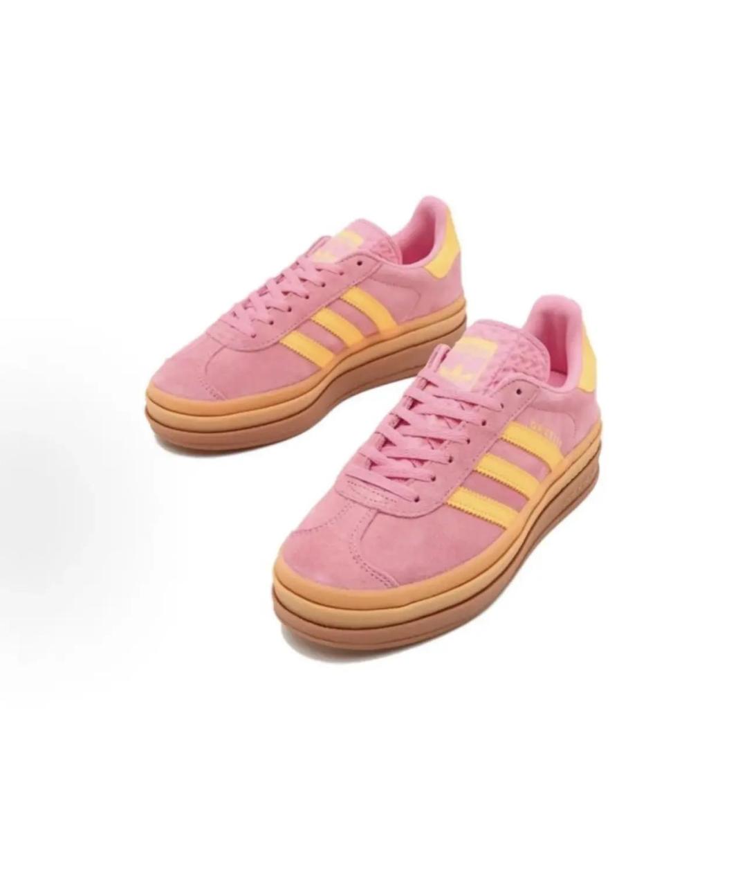 ADIDAS Розовые замшевые кеды, фото 3