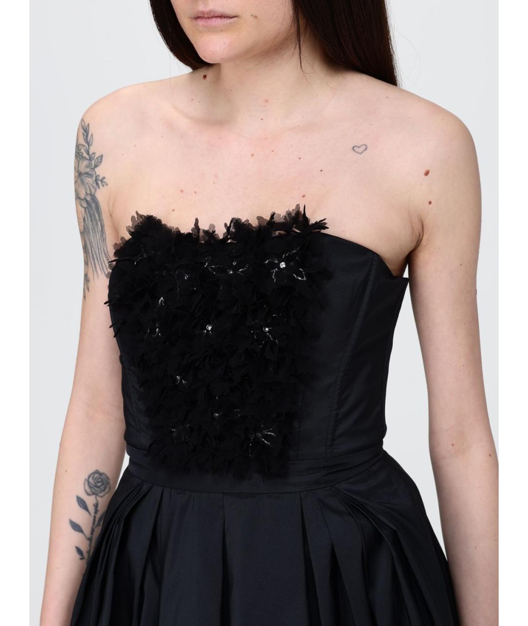 ELISABETTA FRANCHI Черное вечернее платье, фото 3