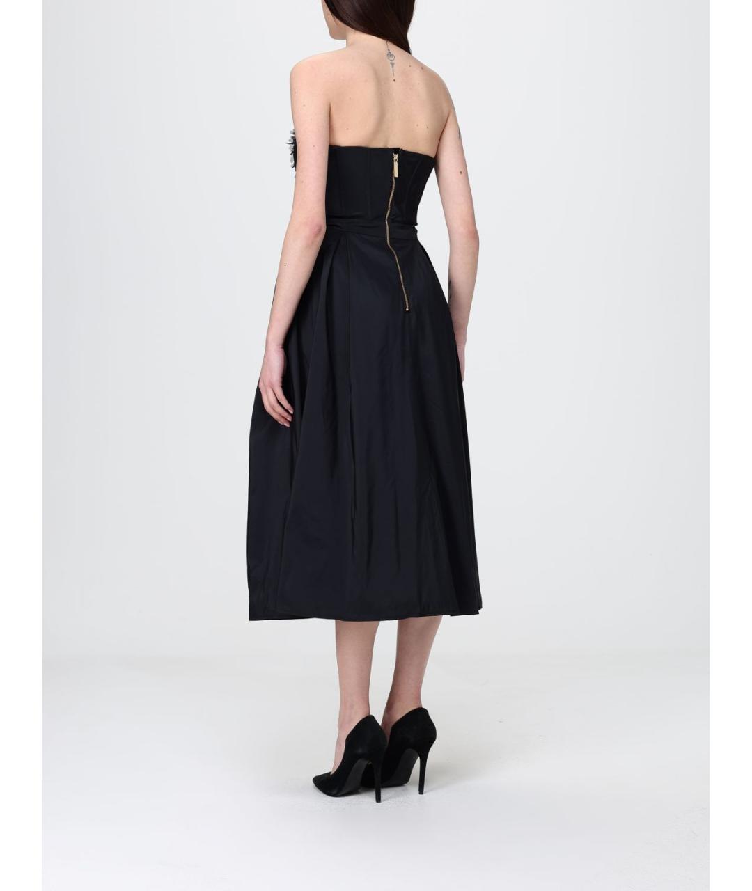 ELISABETTA FRANCHI Черное вечернее платье, фото 2