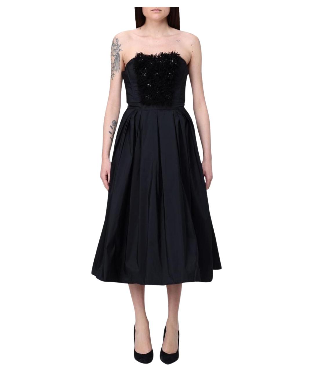 ELISABETTA FRANCHI Черное вечернее платье, фото 1