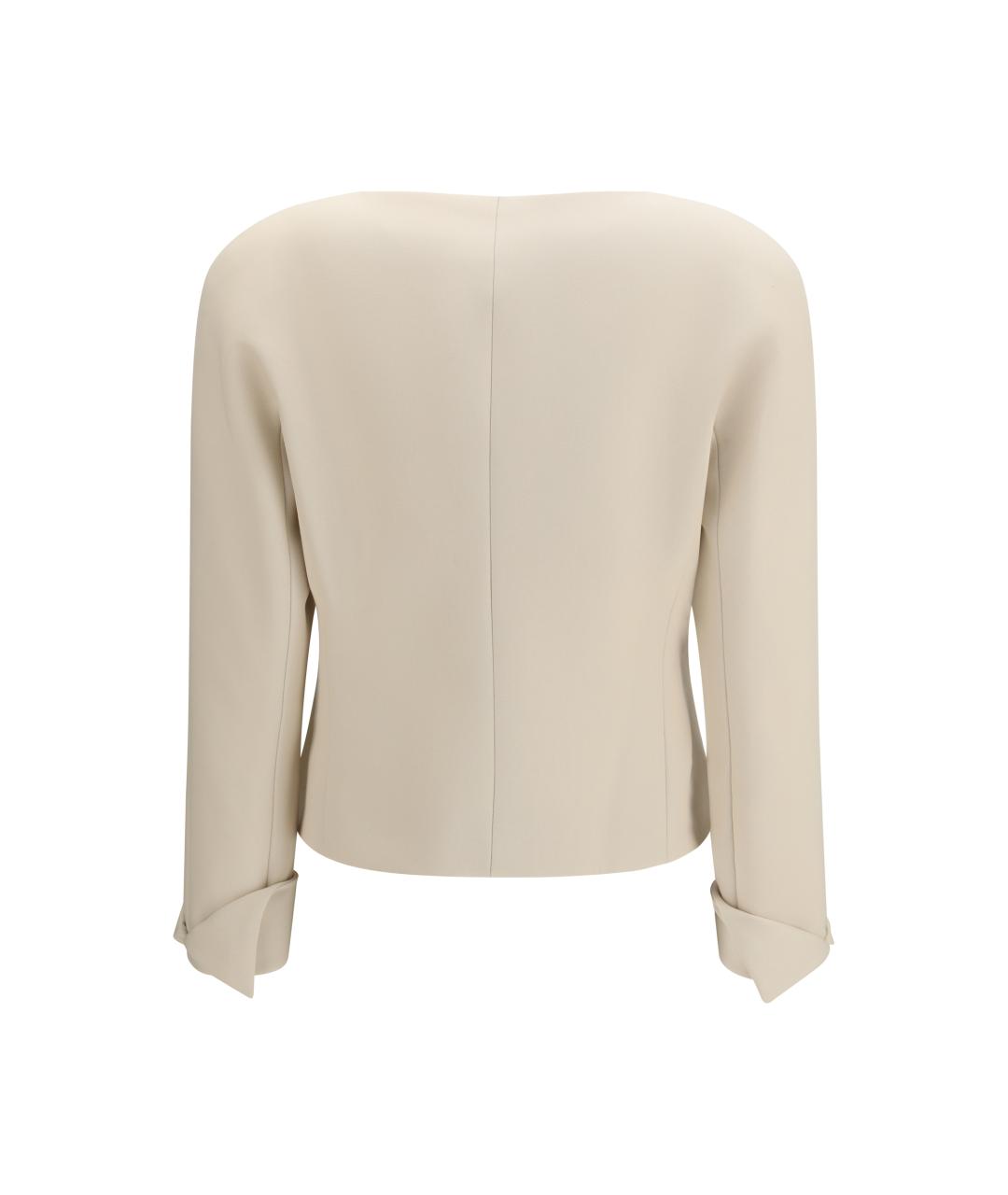 CHLOE Бежевый шерстяной жакет/пиджак, фото 2