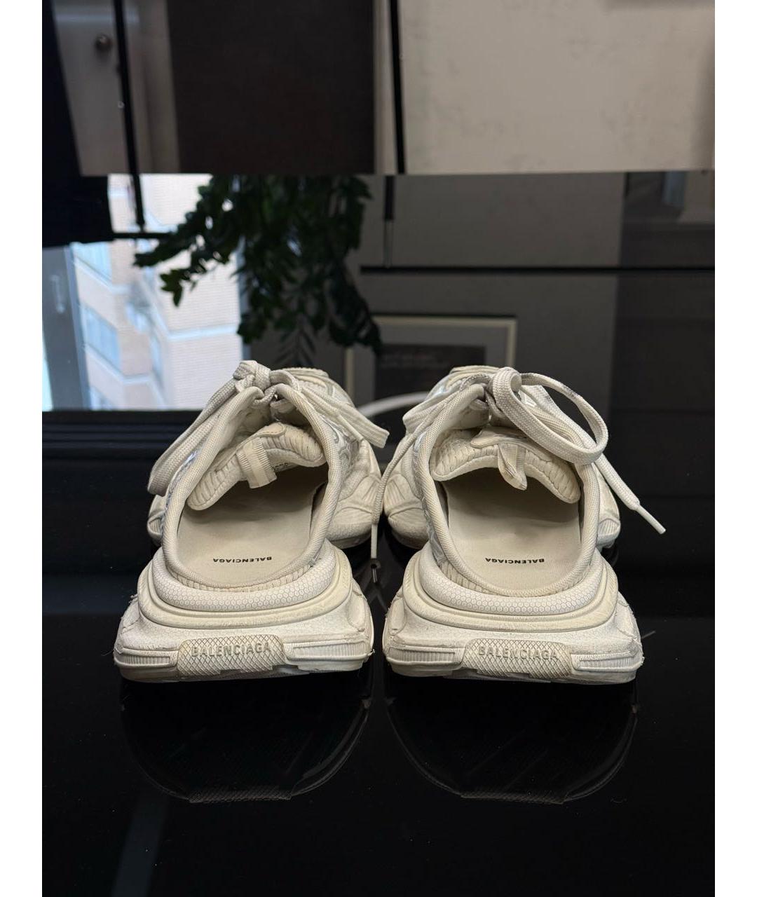 BALENCIAGA Белые текстильные кроссовки, фото 4