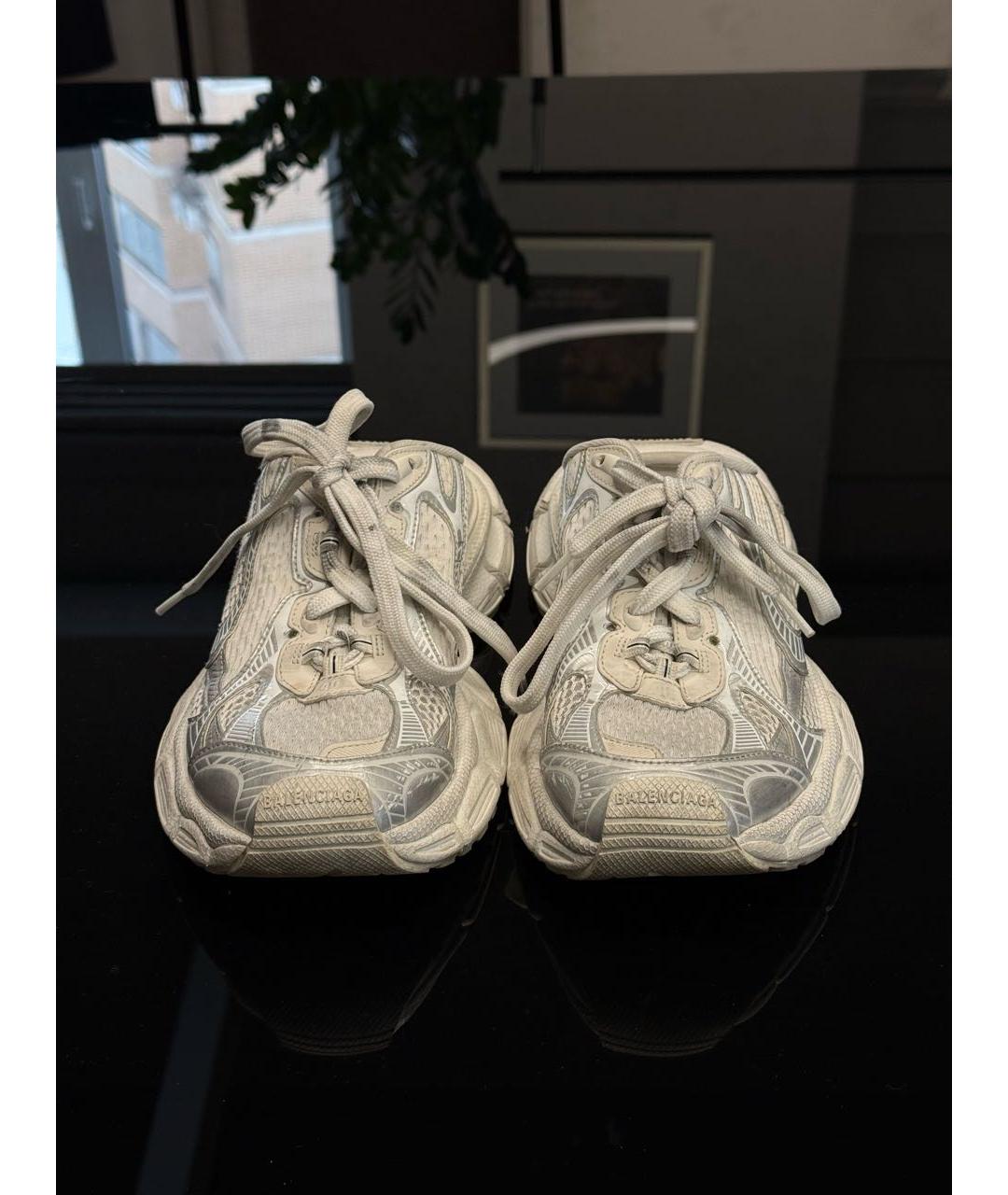 BALENCIAGA Белые текстильные кроссовки, фото 2