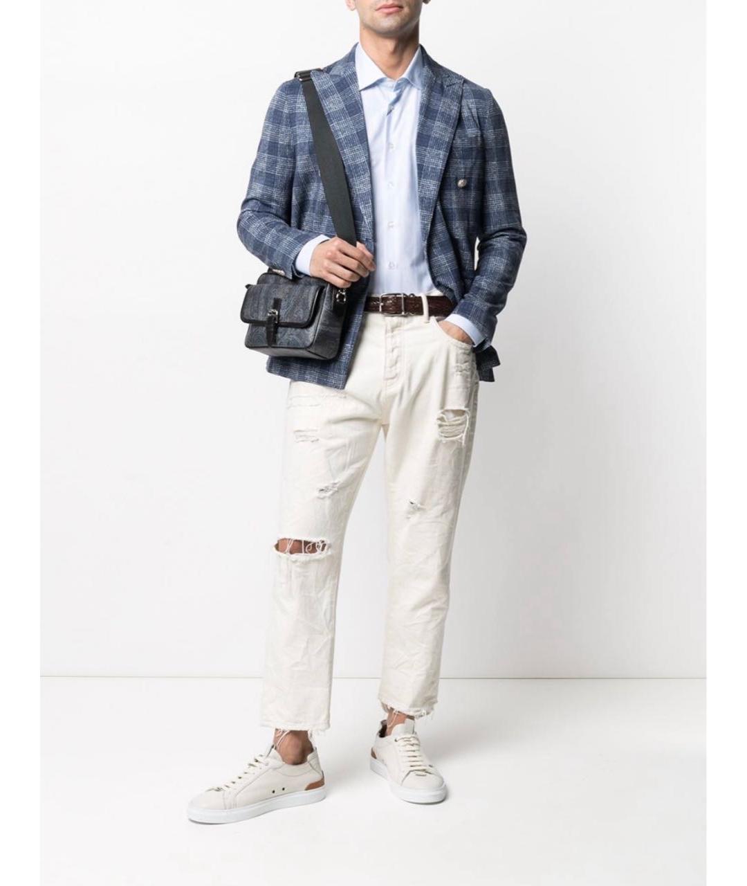 ETRO Синяя кожаная сумка на плечо, фото 2