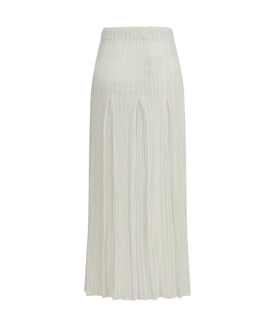 GONGDID DESIGN Белая полиэстеровая юбка миди, фото 2