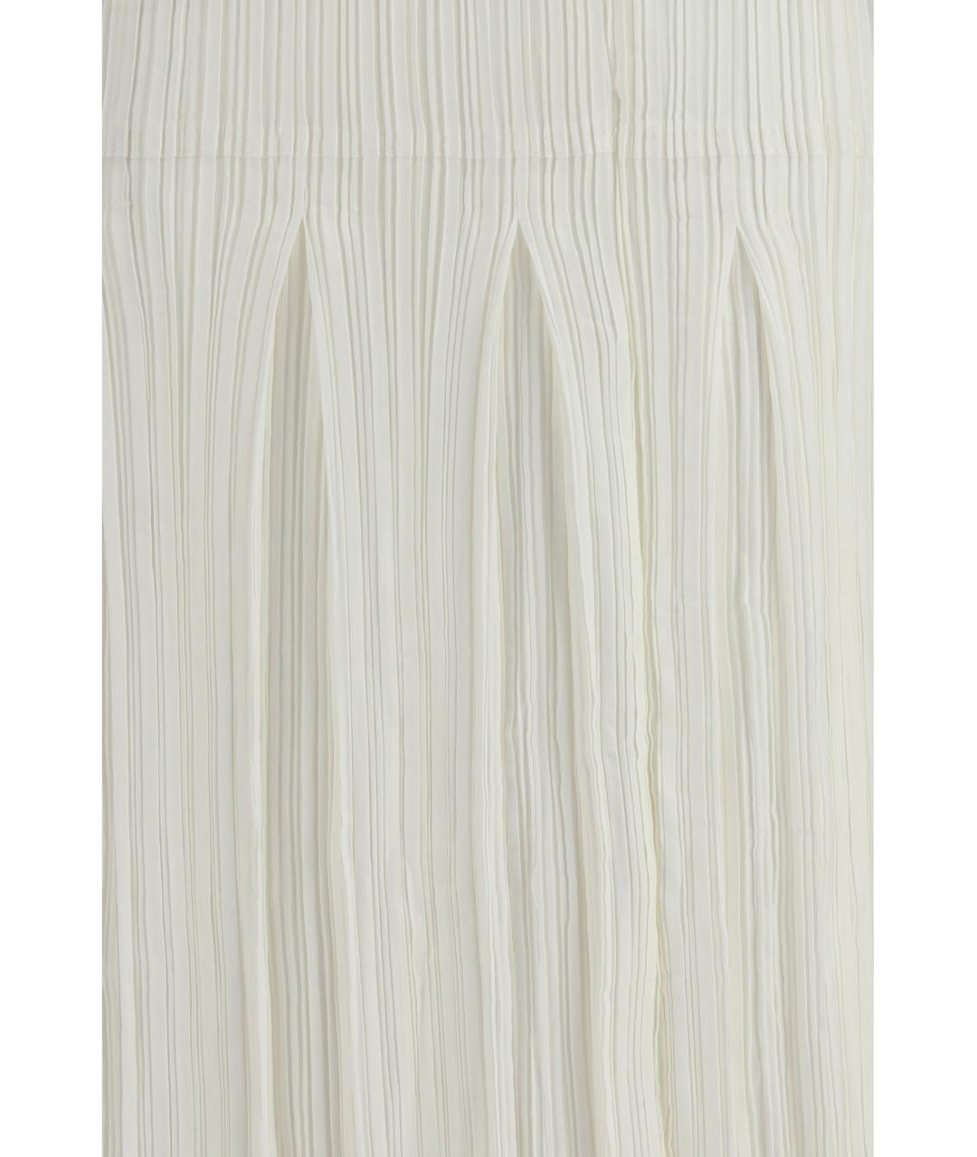 GONGDID DESIGN Белая полиэстеровая юбка миди, фото 3