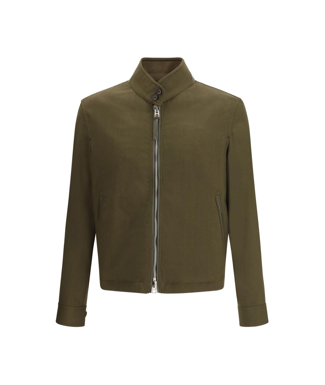 TOM FORD Зеленая шерстяная куртка, фото 1