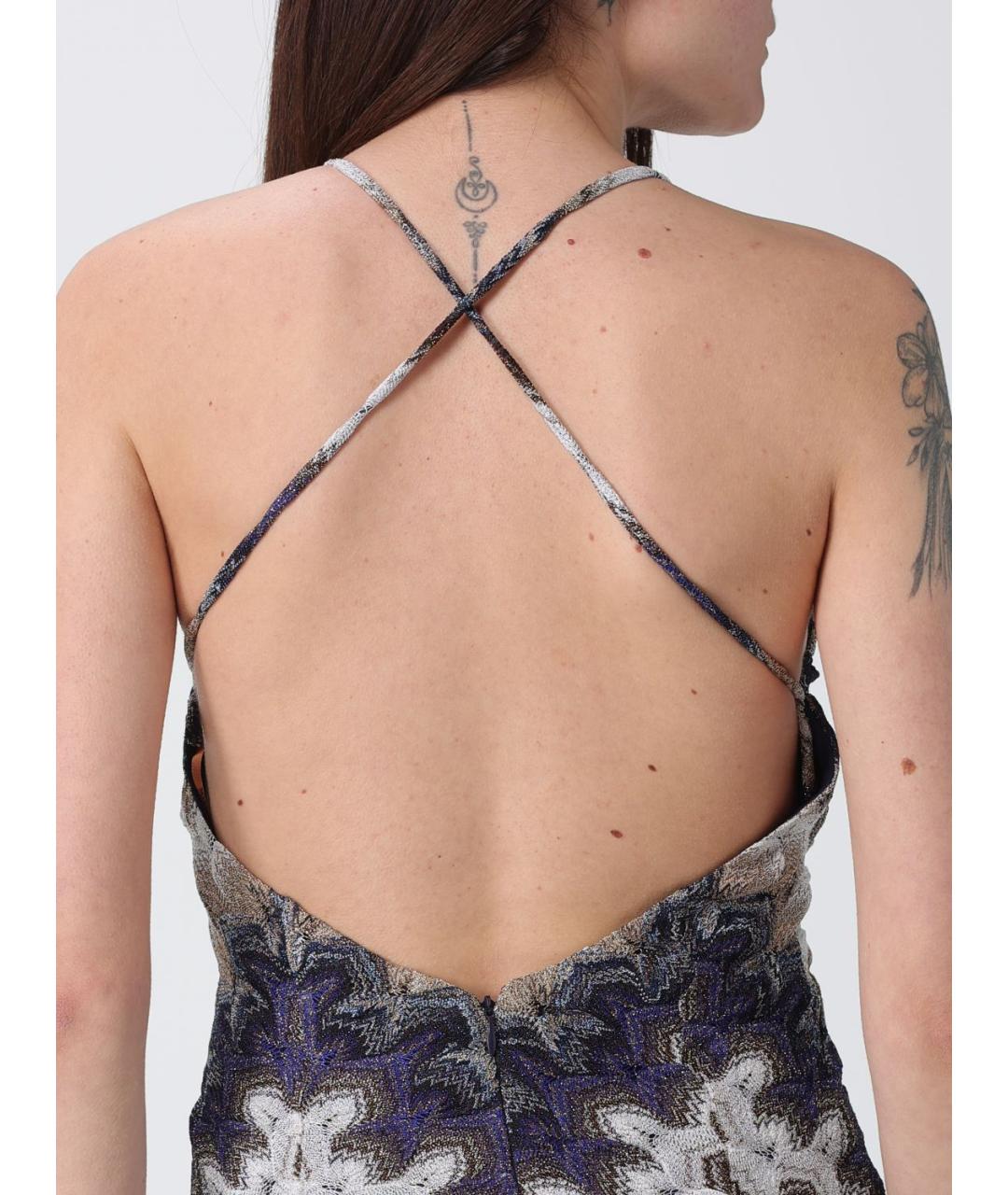 MISSONI Мульти вискозное повседневное платье, фото 4