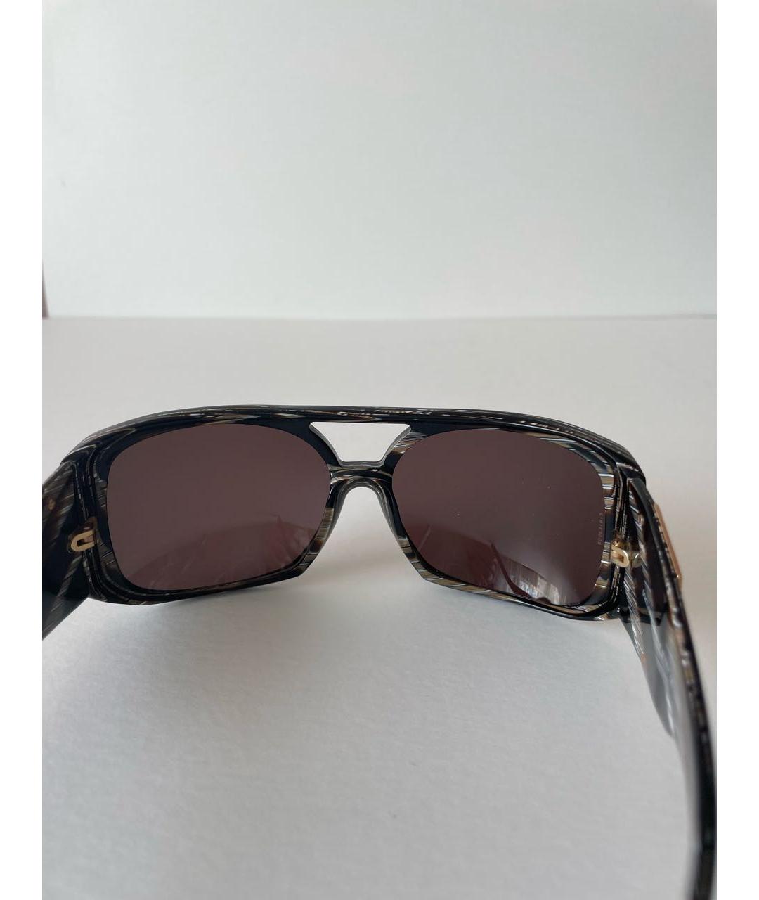 DOLCE&GABBANA Коричневые пластиковые солнцезащитные очки, фото 7