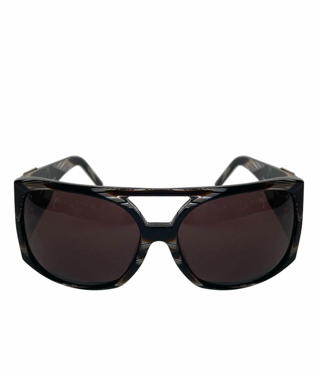 DOLCE&GABBANA Коричневые пластиковые солнцезащитные очки, фото 1