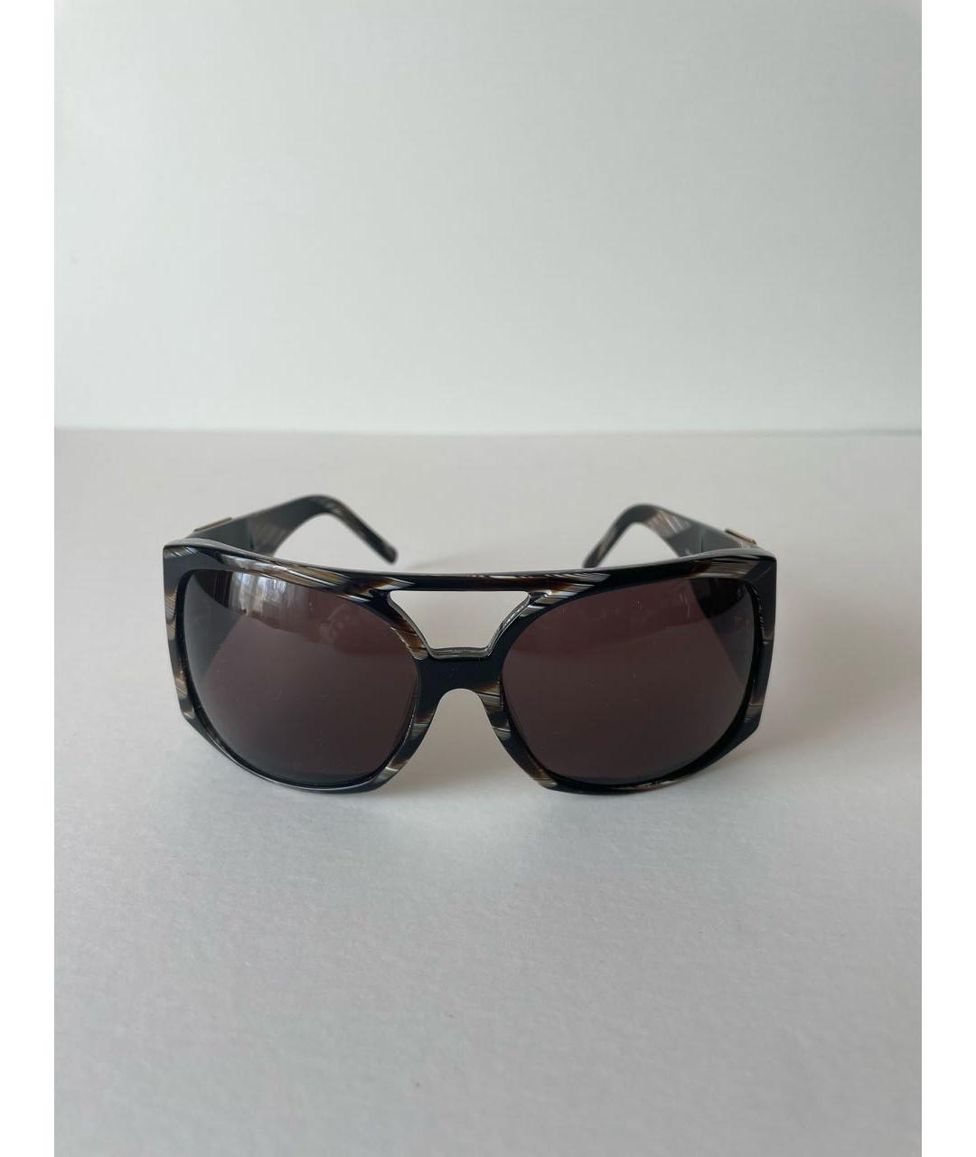 DOLCE&GABBANA Коричневые пластиковые солнцезащитные очки, фото 9