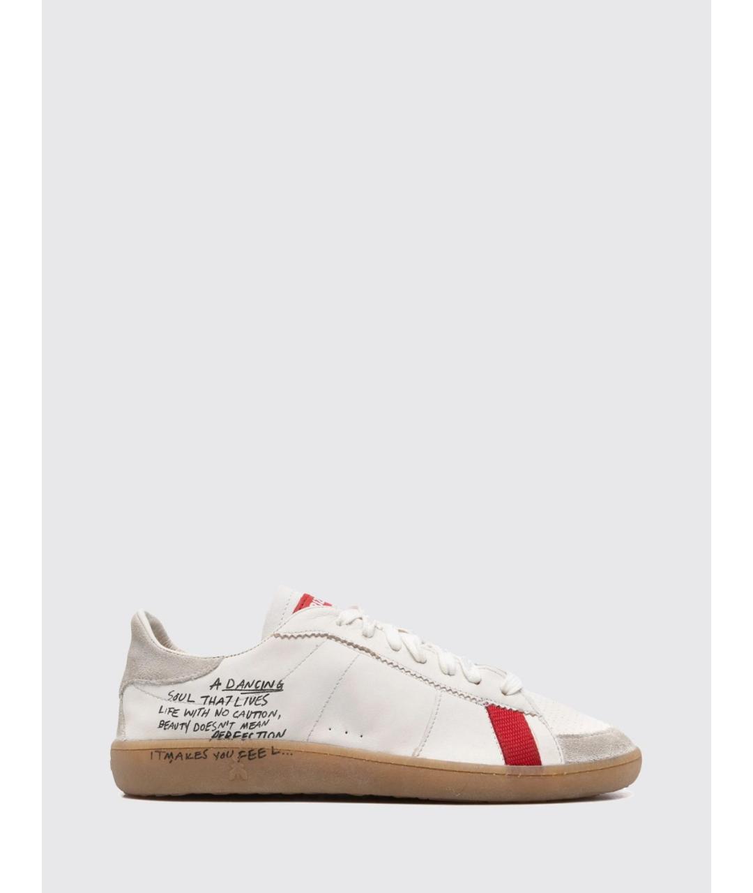 PATRIZIA PEPE Белые кожаные кроссовки, фото 5