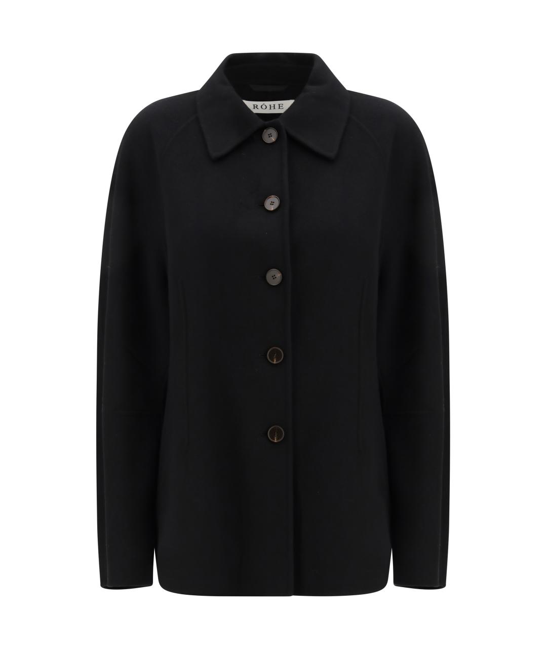 ROHE Черная шерстяная куртка, фото 1