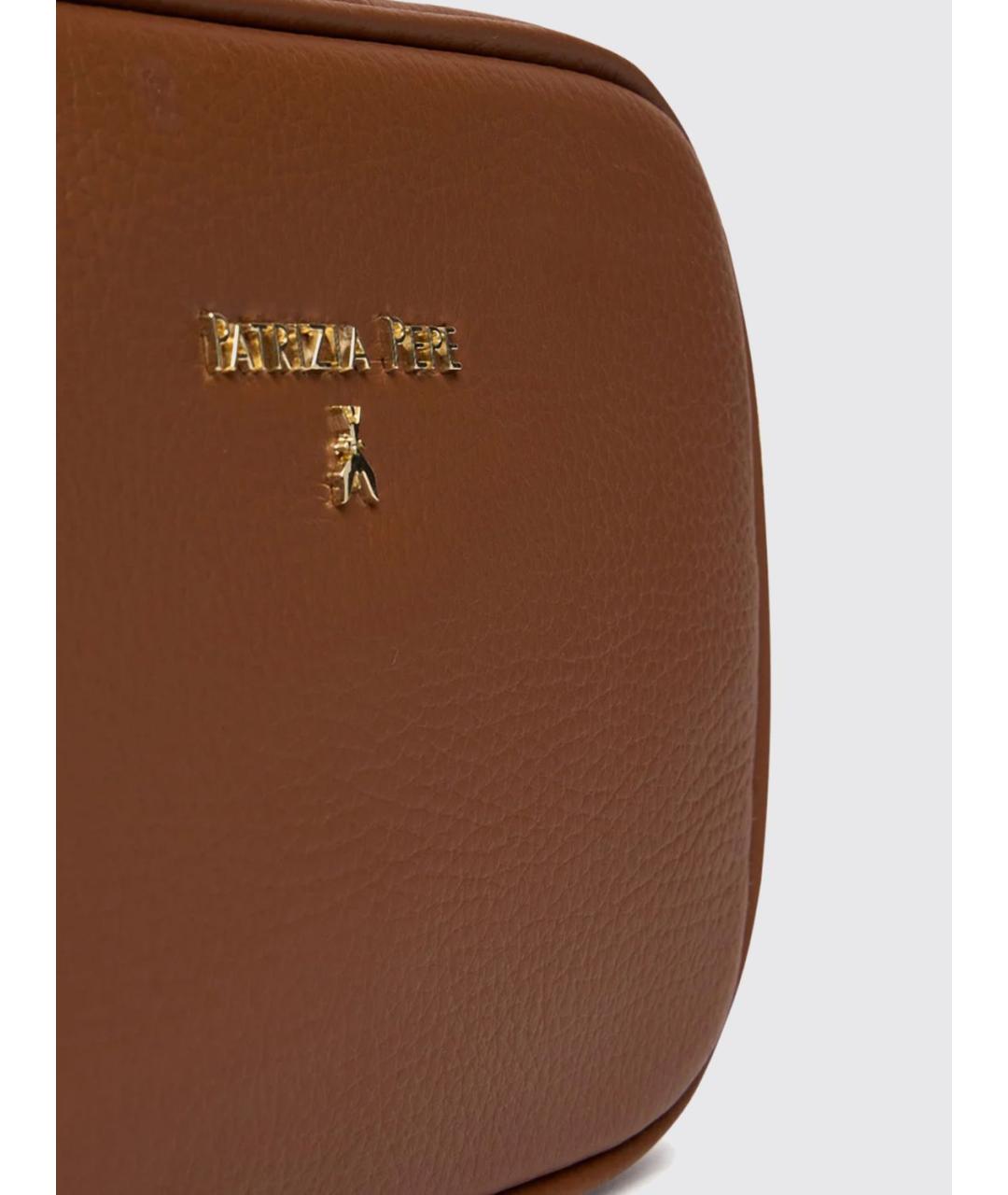 PATRIZIA PEPE Коричневая сумка через плечо, фото 3