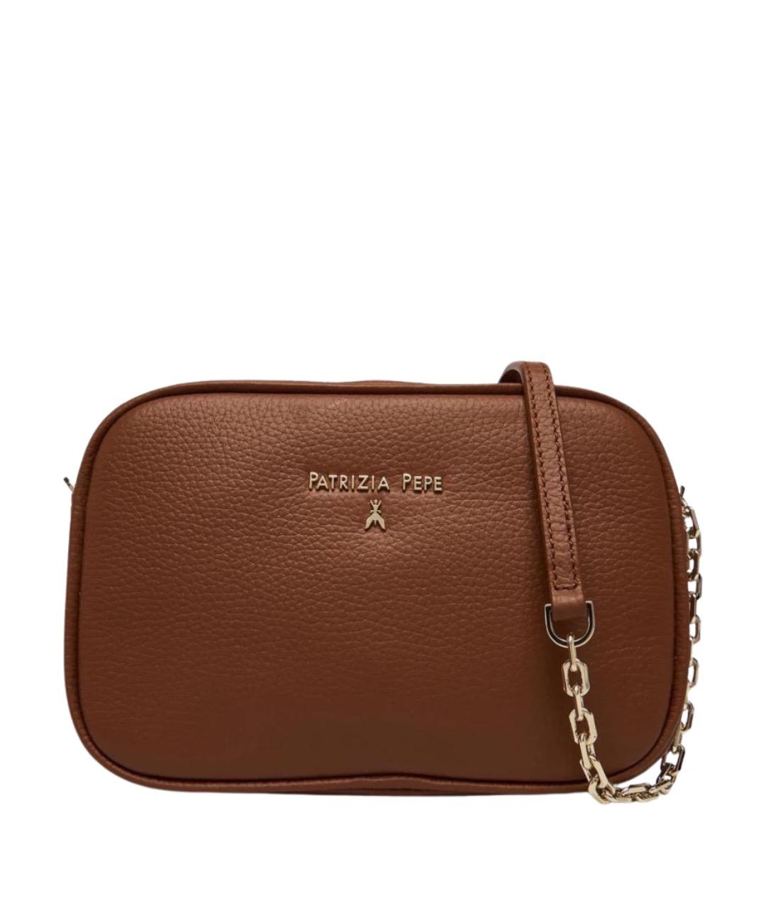PATRIZIA PEPE Коричневая сумка через плечо, фото 1