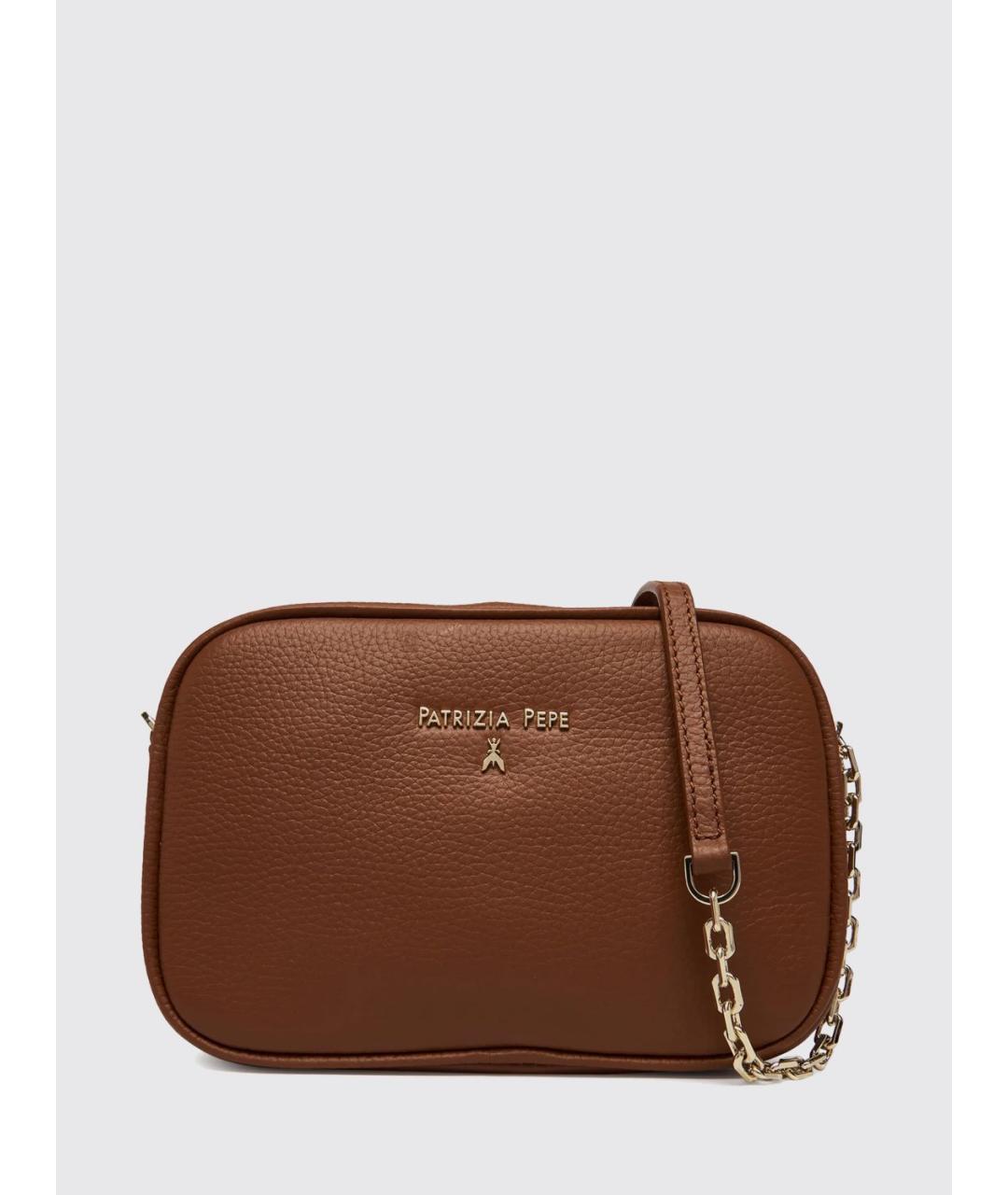 PATRIZIA PEPE Коричневая сумка через плечо, фото 5