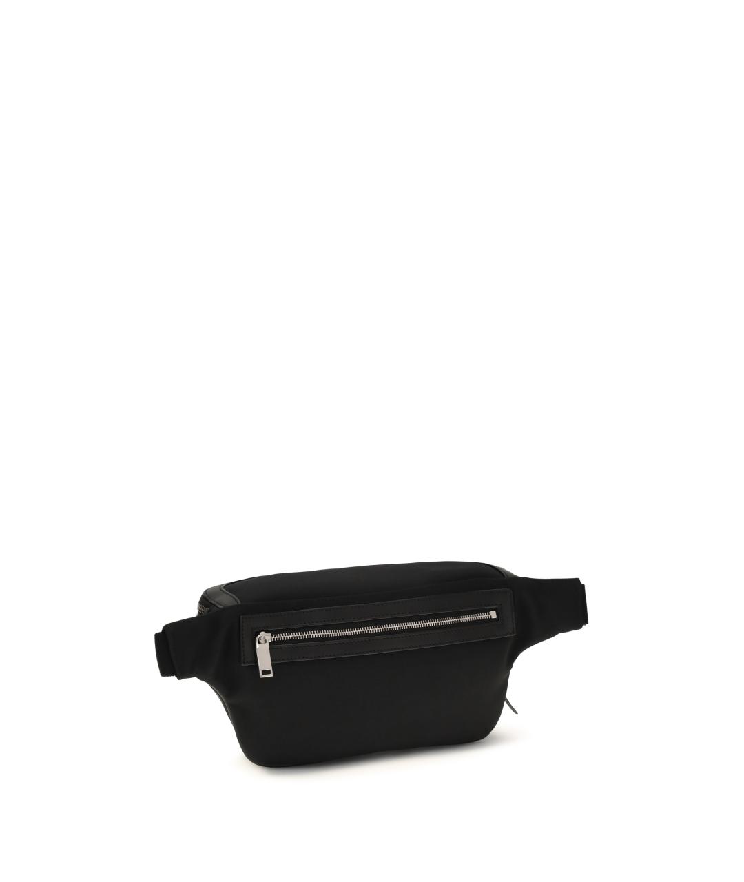 SAINT LAURENT Черная тканевая поясная сумка, фото 3