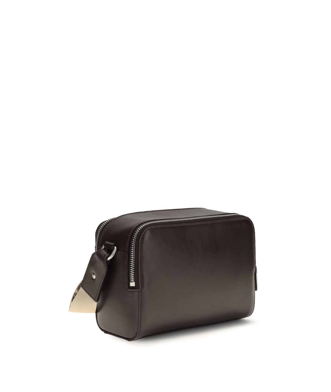 BURBERRY Коричневая кожаная сумка на плечо, фото 3