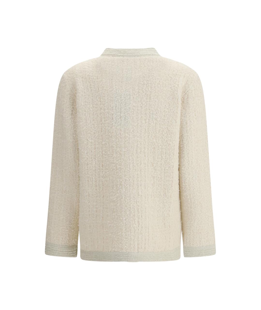 GUCCI Белый шерстяной кардиган, фото 2