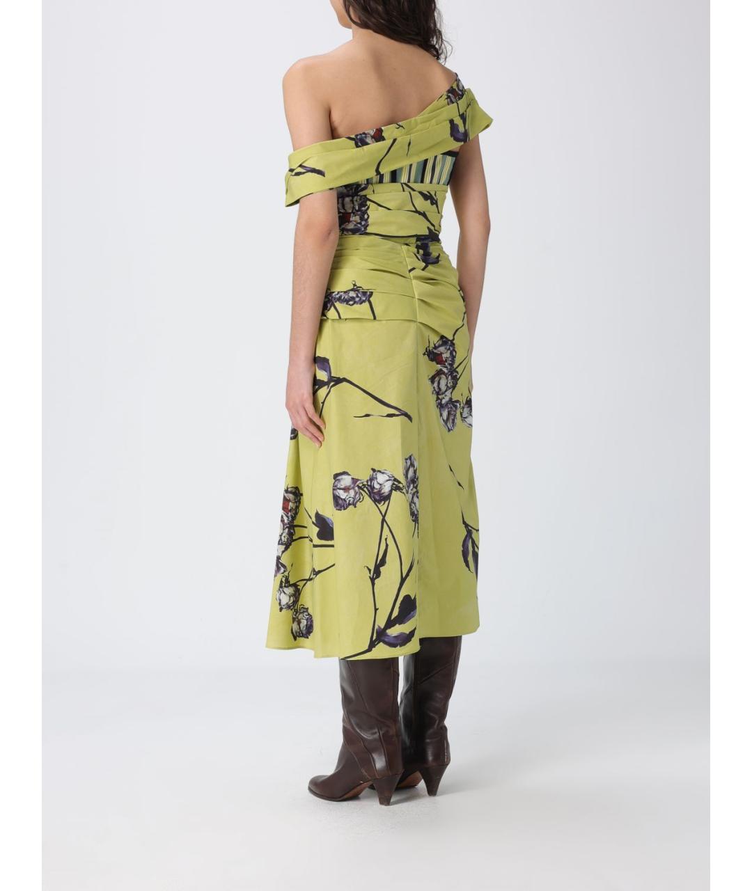 ANTONIO MARRAS Салатовыое повседневное платье, фото 2