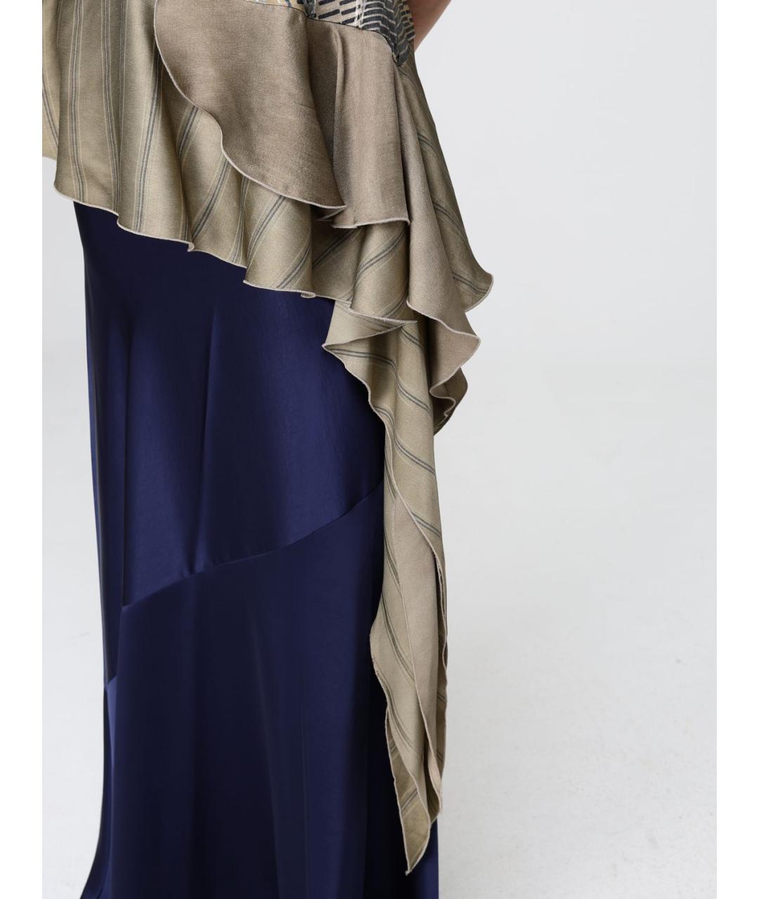 ANTONIO MARRAS Коричневая ацетатная блузы, фото 3